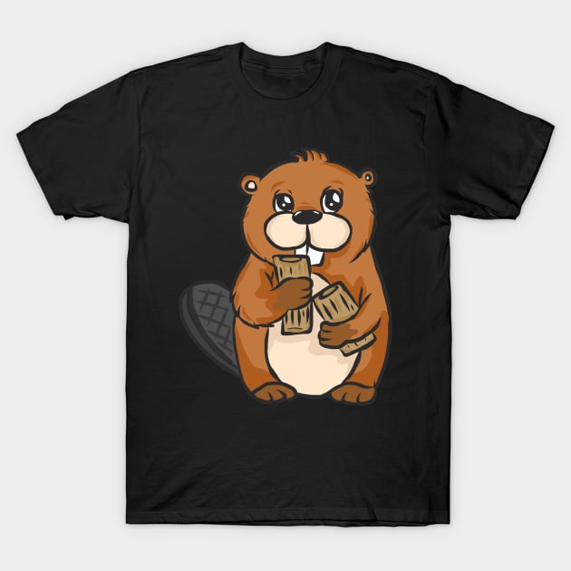 Beaver forest rodents for children animal welfare animal hunters T-Shirt by KK-Royal